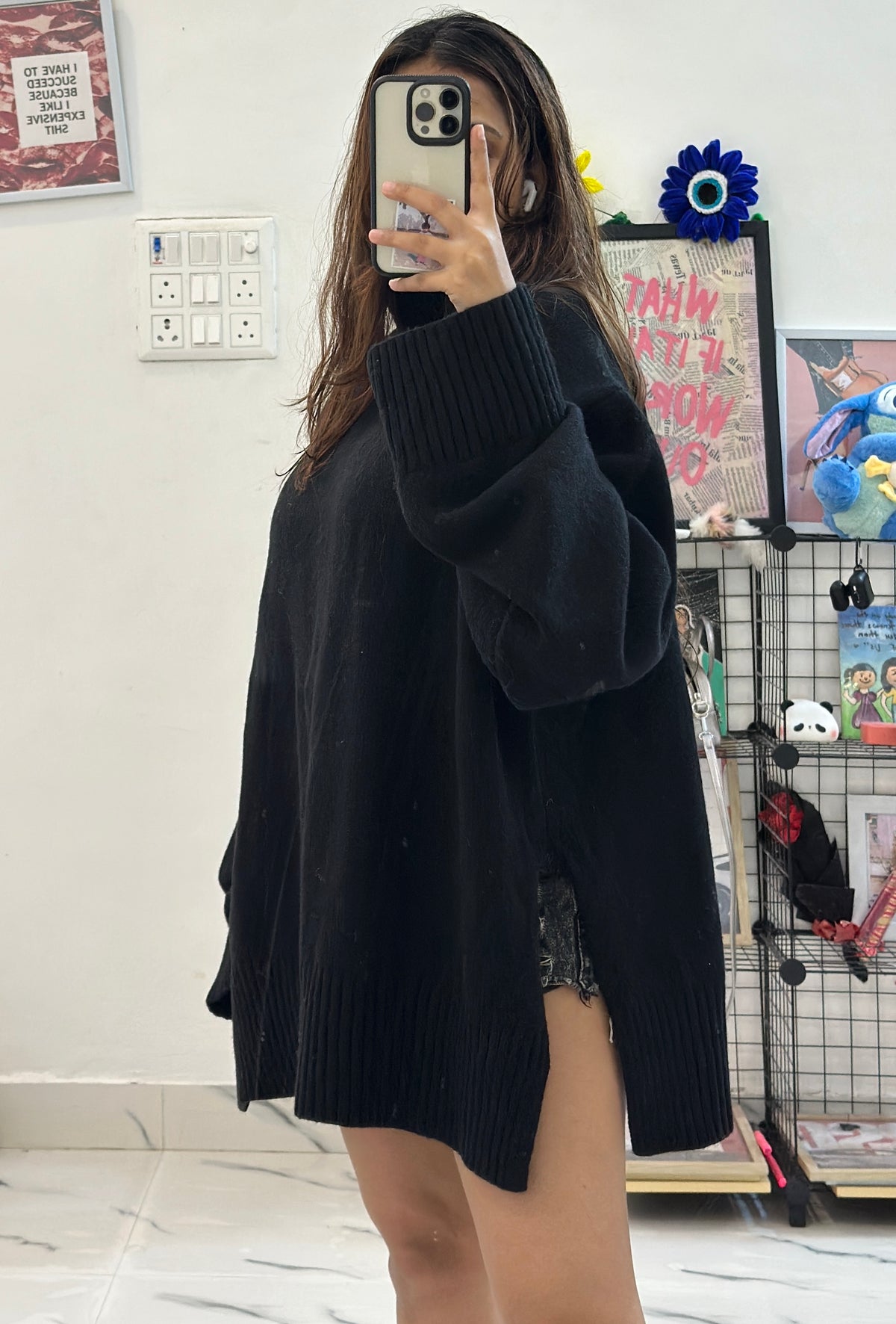 Oversized korean long sweater (44-48)