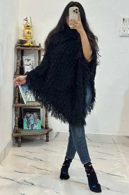 Korean furry poncho