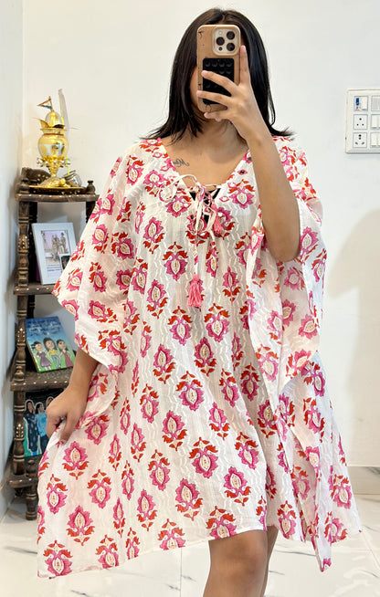 Pretty cotton kaftan (freestyle upto 46)