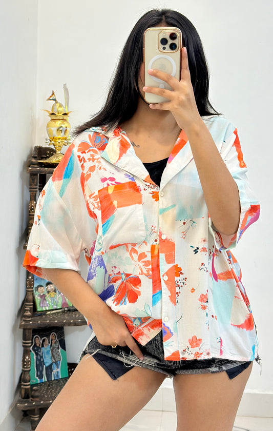 Oversized cotton shirt (40-42)