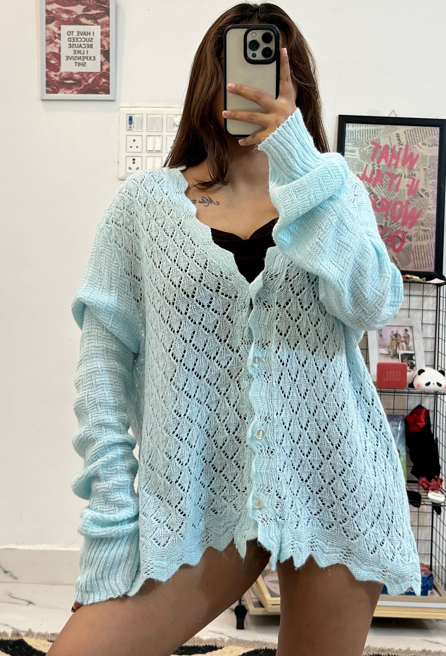 Oversized crochet sweater (40-44)