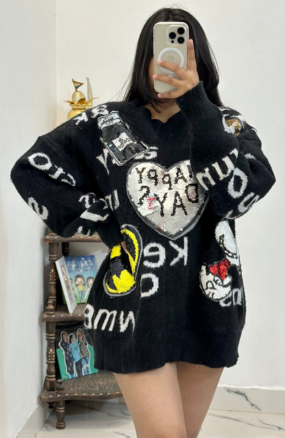 oversized heavy sweater (44-46)