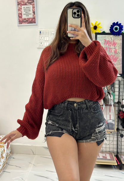 Oversized crop sweater (40-42)