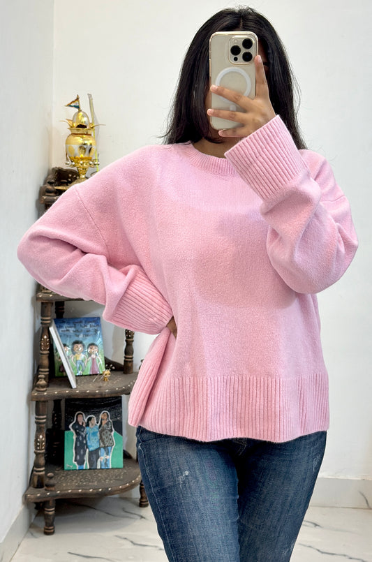 Pink oversized sweater (42-44)