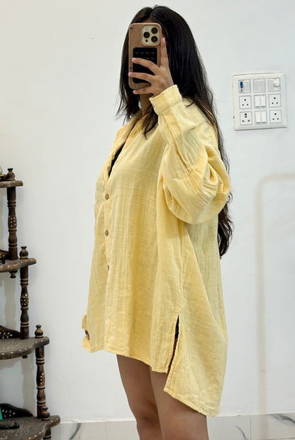Oversized cotton shirt (46-48)