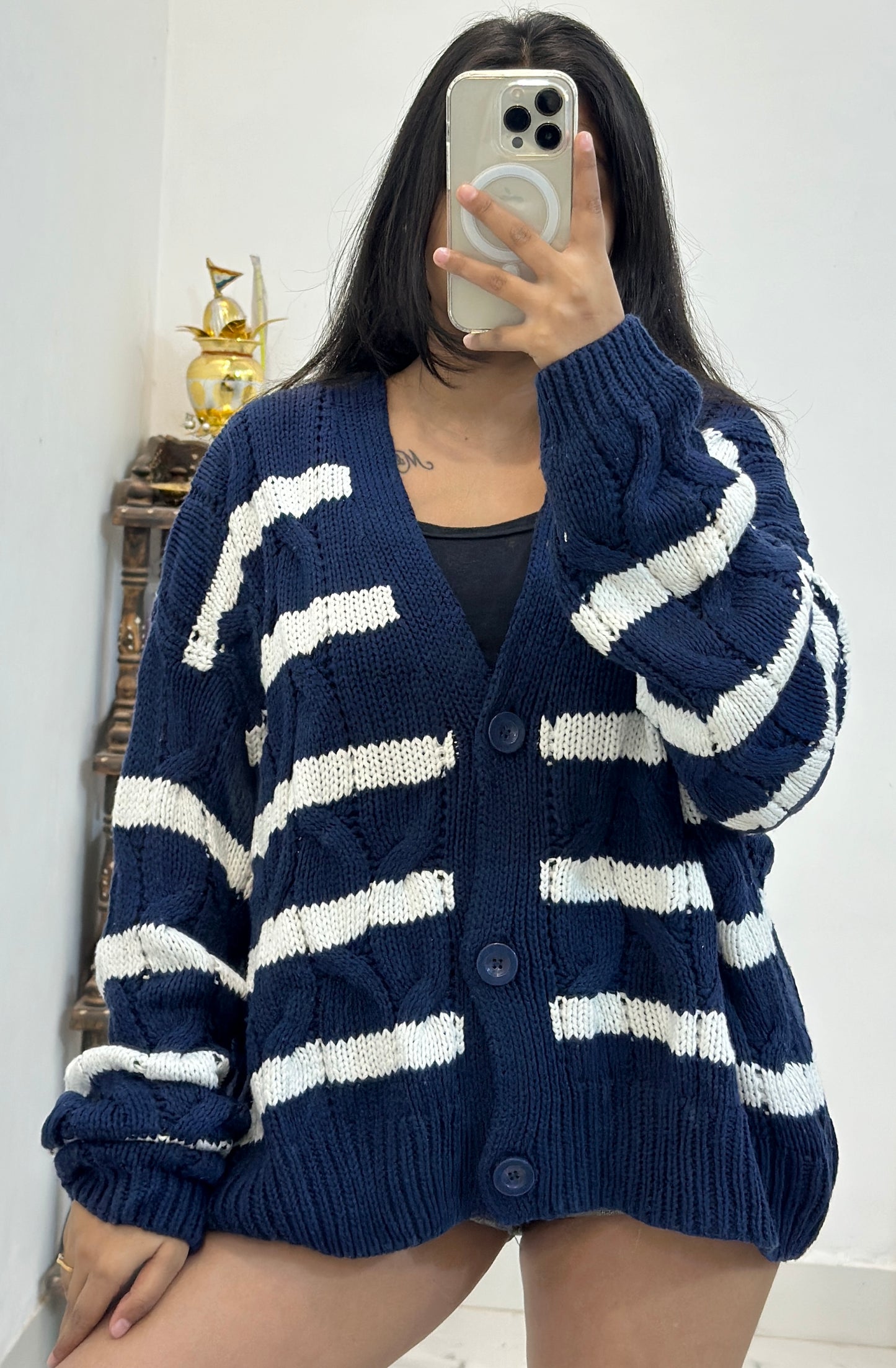 Korean oversized cardigan (48-50)