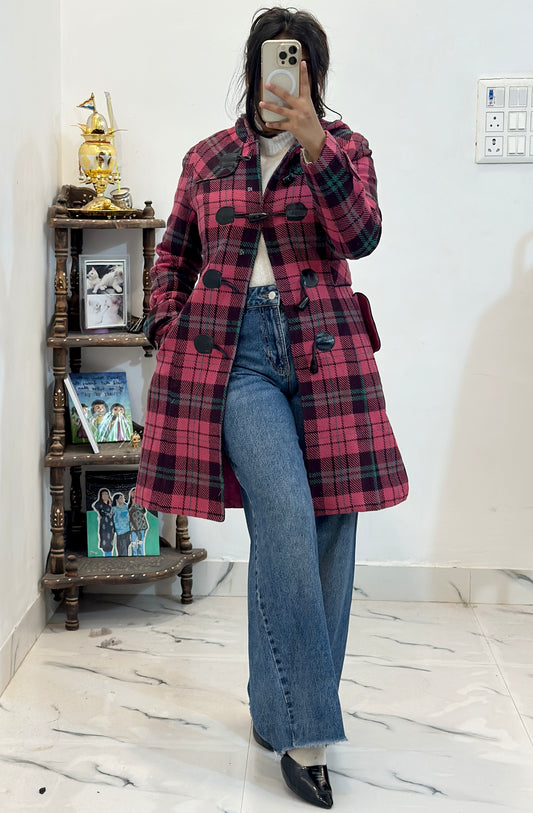 Korean long coat (34-36) button damaged only