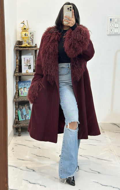 Heavy furry long coat (46-48)