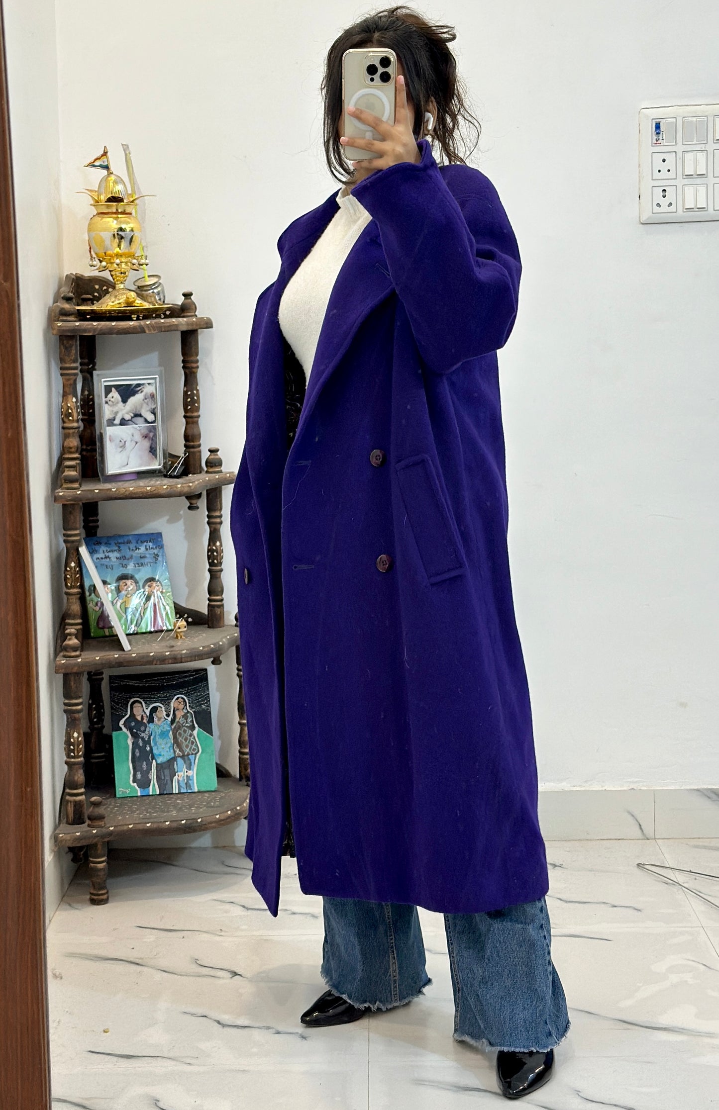 Heavy long coat (42-44)
