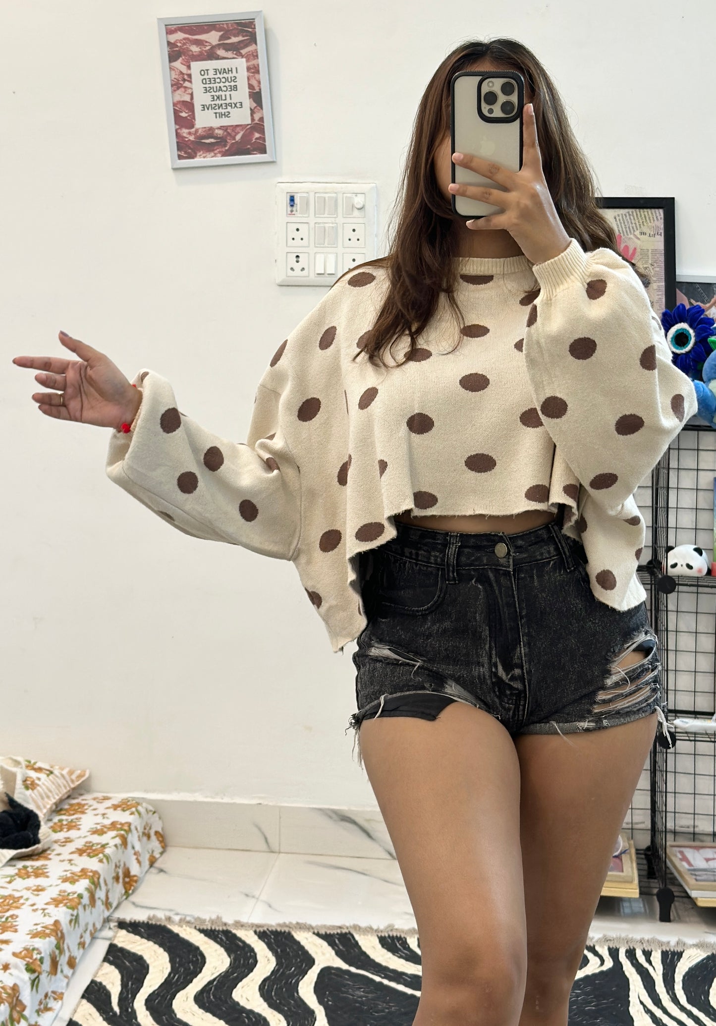 Oversized Korean sweater (freesize upto 50)