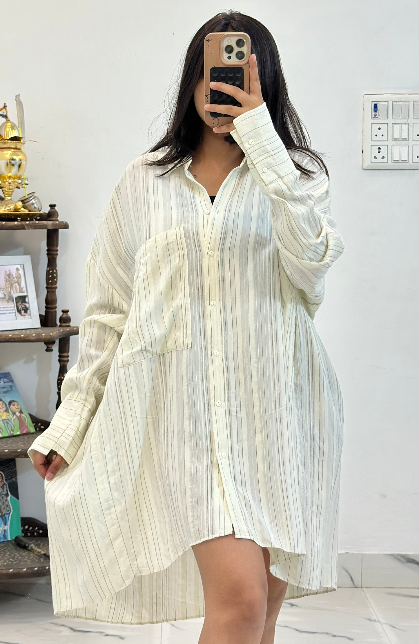 Oversized cotton shirt (40-42)