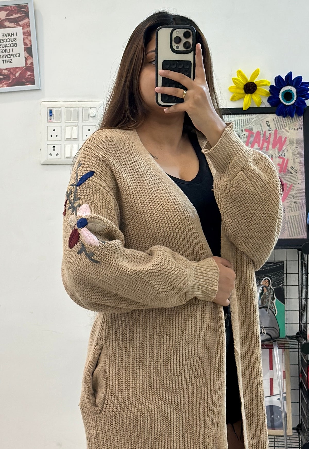Oversized long shrug (40-42)