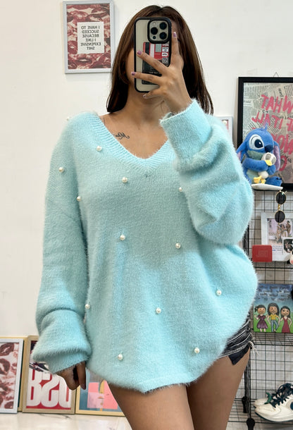 Oversized pearl sweater (46-50)