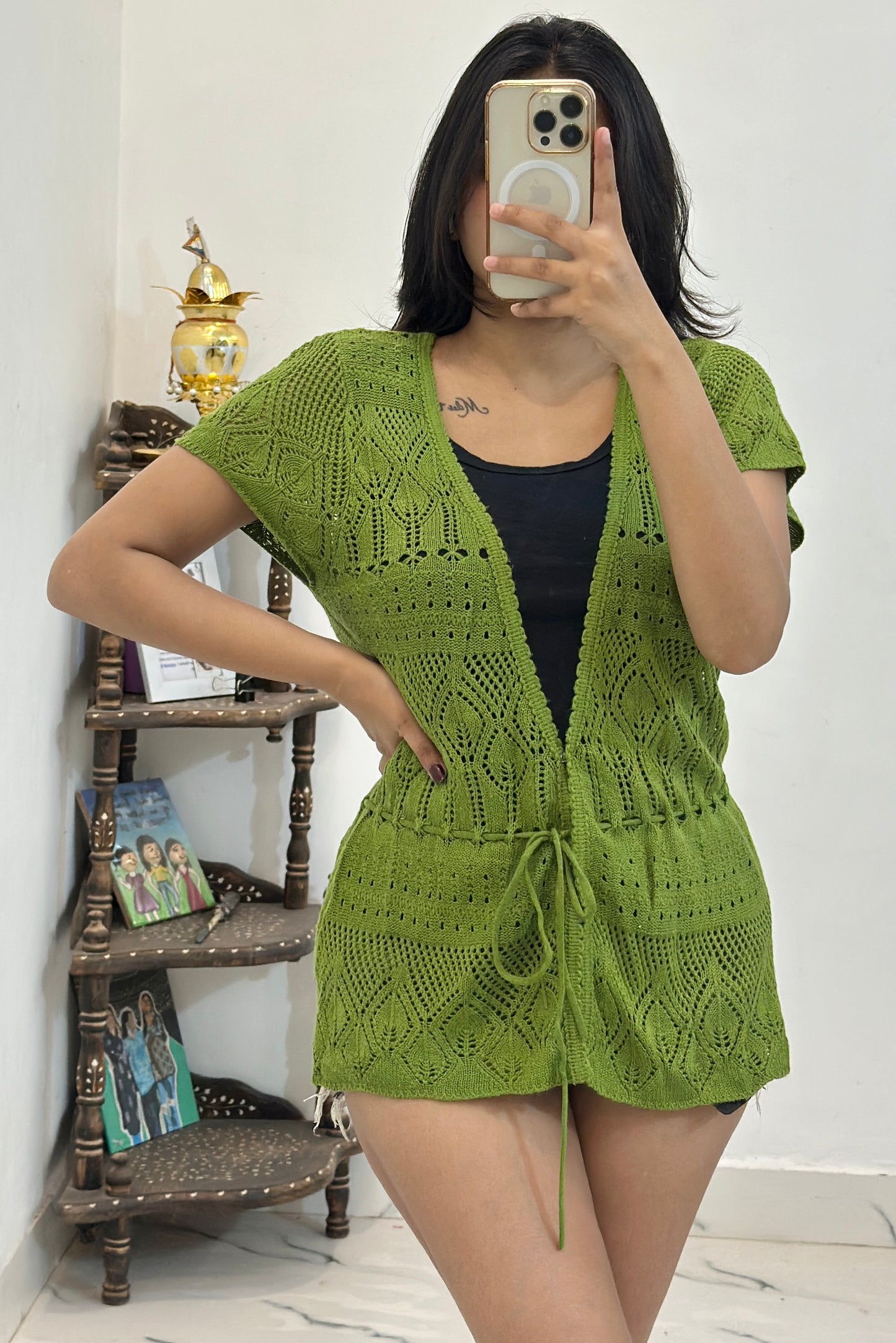 Pretty crochet top (34-38)