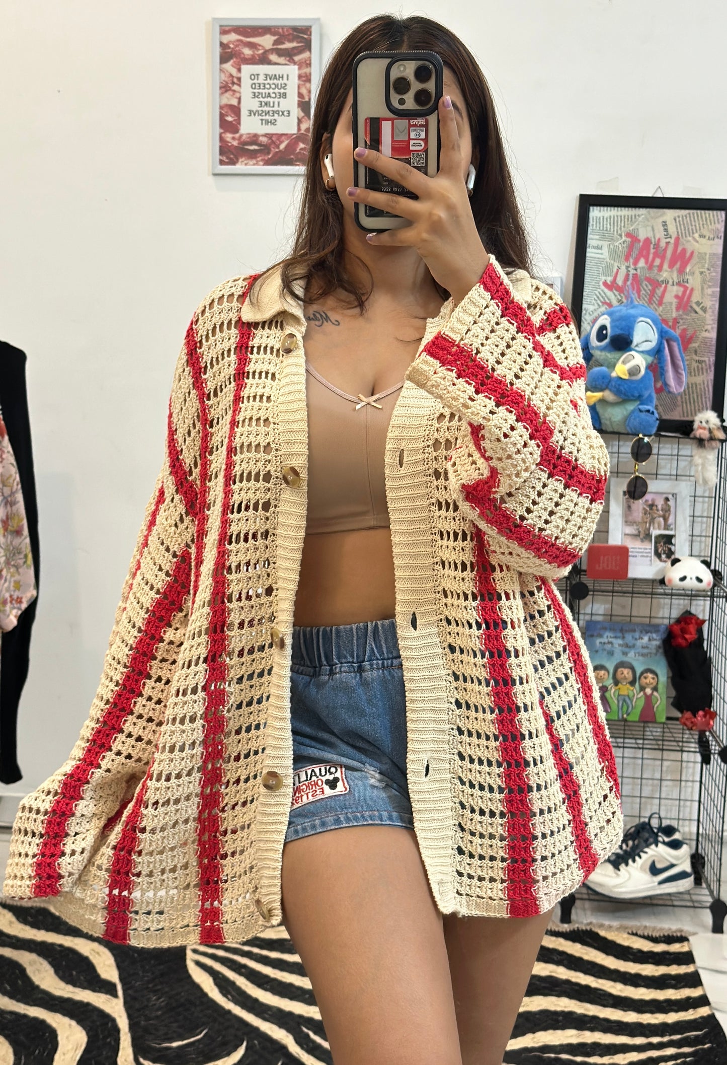 Oversized crochet top (46-48)