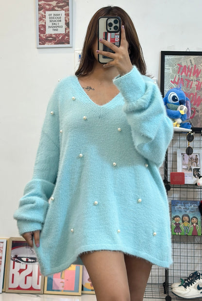 Oversized pearl sweater (46-50)