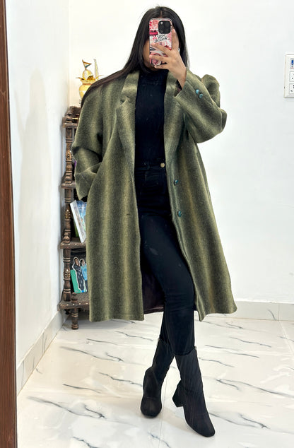 Heavy korean long coat (36-40)