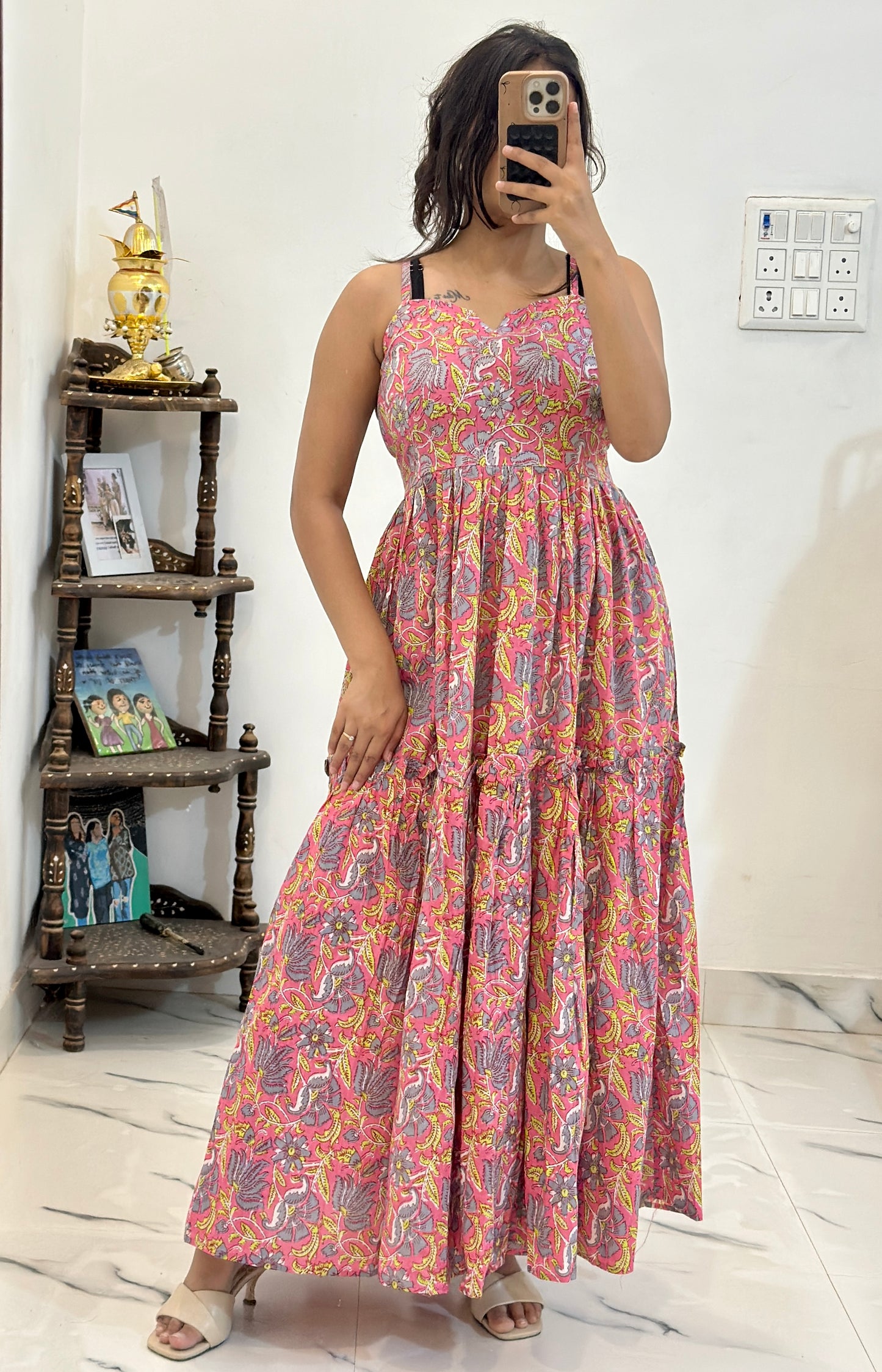 Pretty cotton dress (M-L)