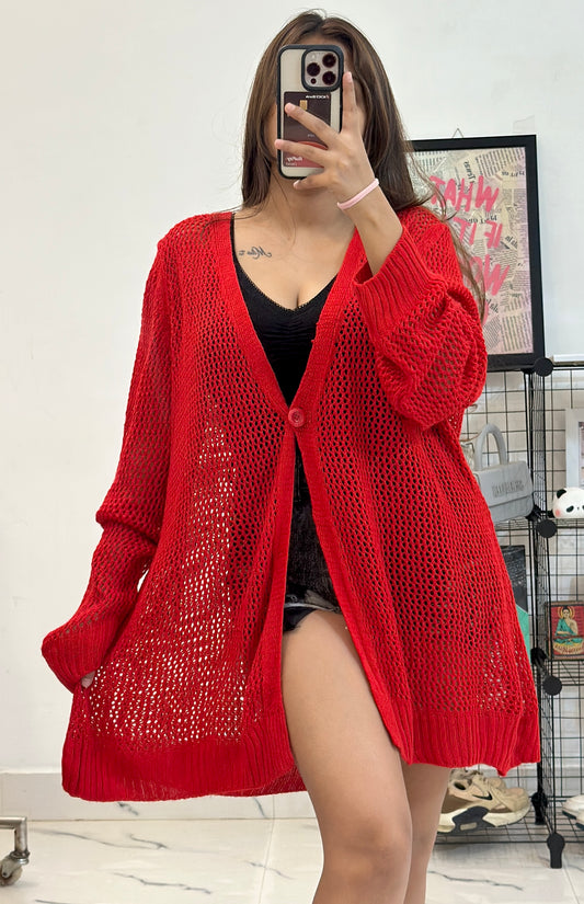Oversized crochet cardigan (46-48)