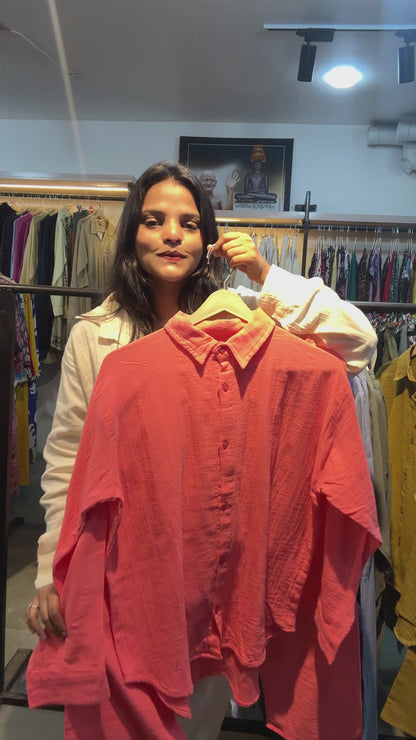 Pretty freesize cotton Cordset (upto 40-44)